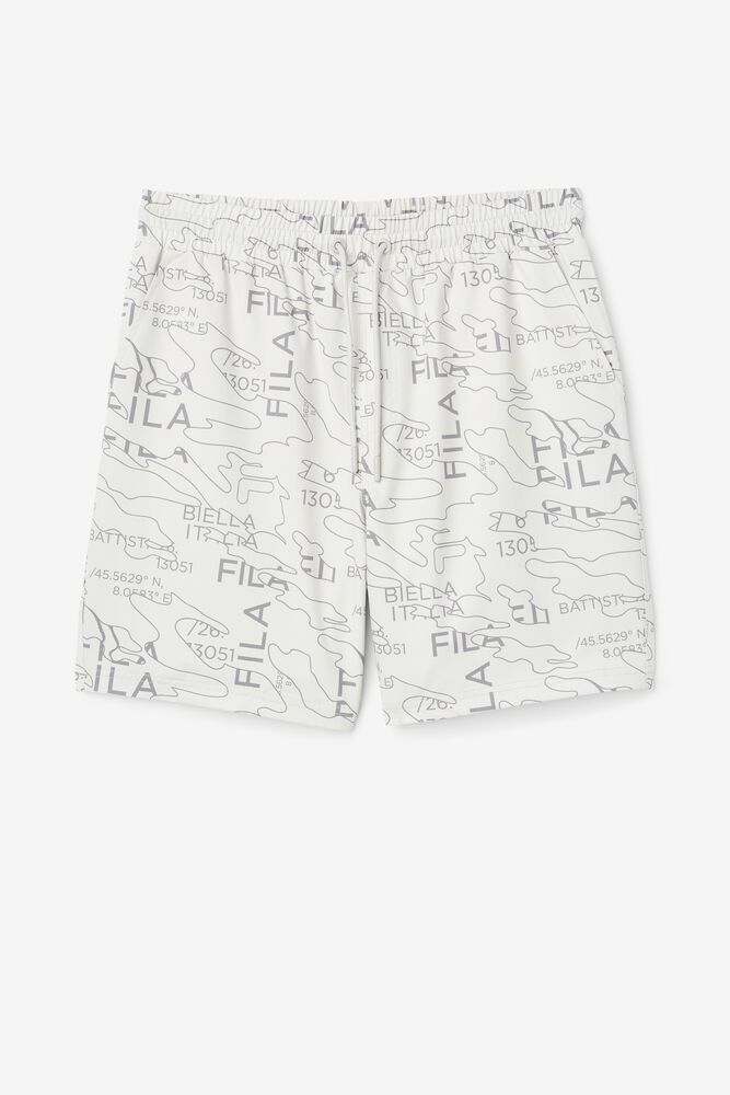 Fila Decklan White Shorts Mens - NZ 37481-FSPV